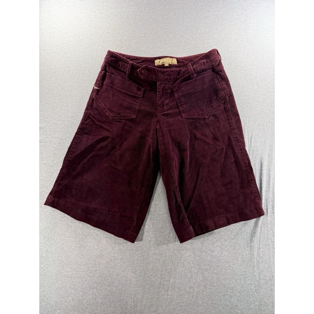 Vintage Stussy USA Corduroy Bermuda Shorts Women's Size 3 Burgundy Y2K 90s